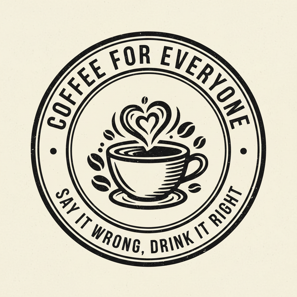 Coffee for Everyone - Vintage Badge